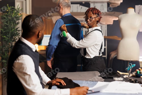 Preview: Measurements taken in atelier studio