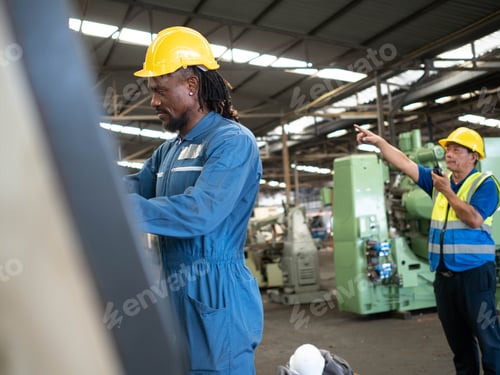Preview: male man boy black skin history month south africa person people yellow hardhat helmet ethnicity ame