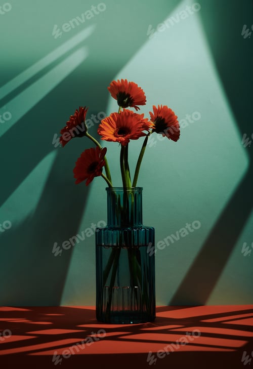 Preview: Gerbera Flowers In Beautiful Vase
