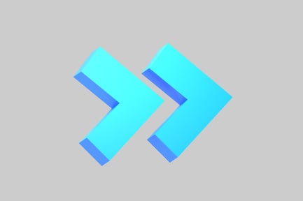 Vista previa: Directional Forward Arrow Duo turquesa