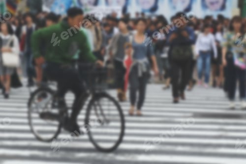 Preview: Blurry photo of people crossing