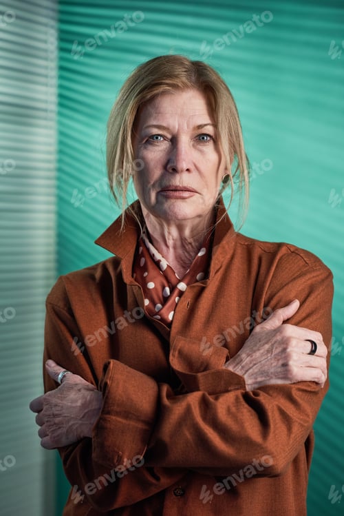 Preview: Portrait of stylish mature woman