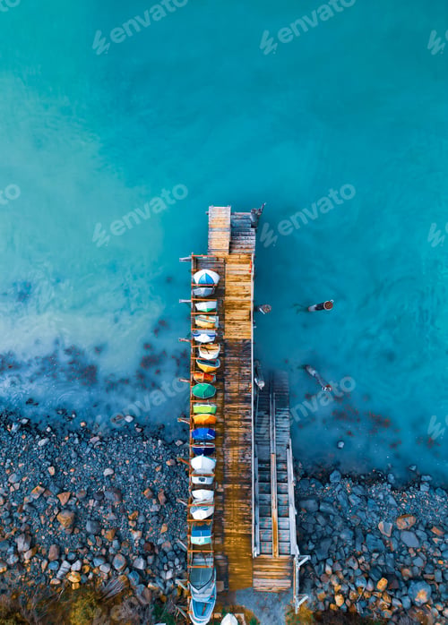 Preview: Colorfull boats at a dockyard