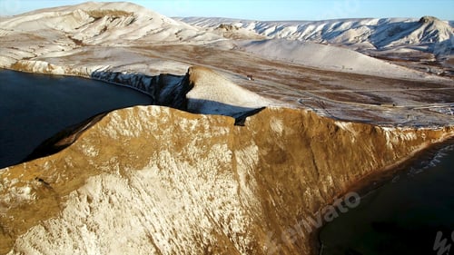 Preview: Wonderful view of Andes Mountains. Aerial view - andes mountains, sky and white clouds