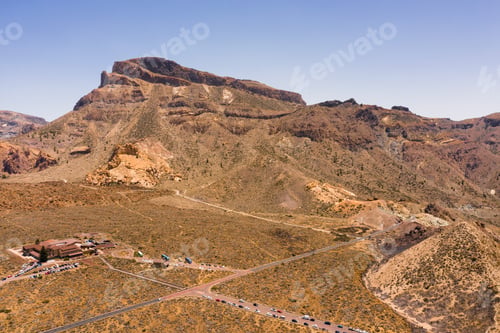 Preview: A crater in the Teide Volcano National Park.A Martian view.Tenerife.Spain
