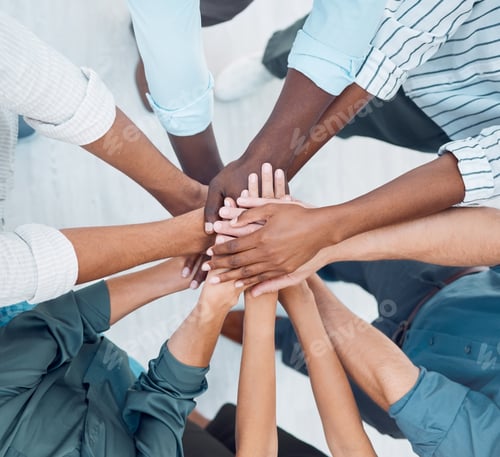 Preview: Partnership hands, motivation and team building trust for success, deal and support goals together.