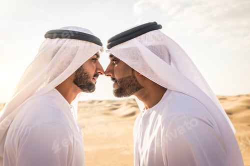 Preview: Arabic men in the desert