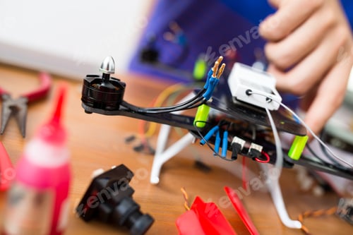 Preview: Connecting the component on drone
