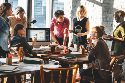 Preview: African Descent Brainstorming Working Workplace Concept