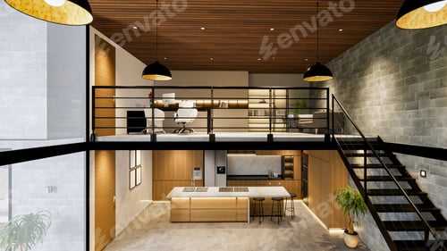 Vorschau: 3D-Hausinterieur