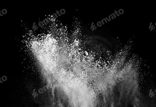 Preview: smoke powder explosion air background shape black