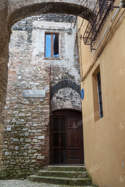 Preview: Historic buildings of Spoleto, Umbria, Italy