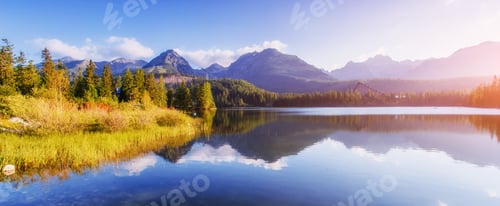 Preview: Lake Strbske pleso in High Tatras mountain, Slovakia Europe