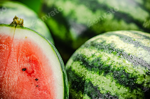Preview: Fresh watermelon. Macro shot