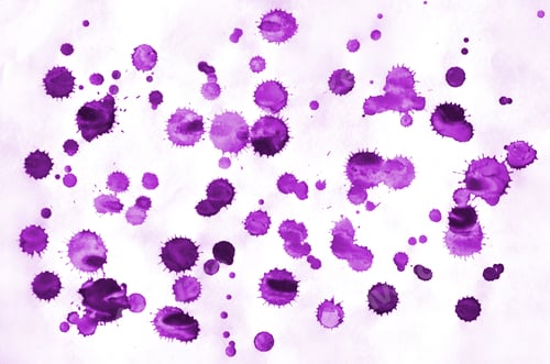 Preview: Watercolor background of contrasting spots of bright purple paint