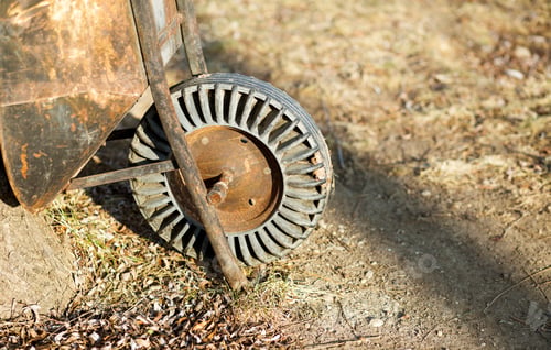 Preview: Rusty vintage wheelbarrow