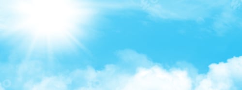 Preview: Blue Sky with White Clouds and Sun