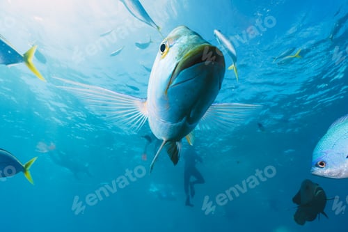 Preview: friendly fish aproach to the camera
