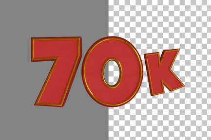 Preview: Thanks 70K 3D Icon