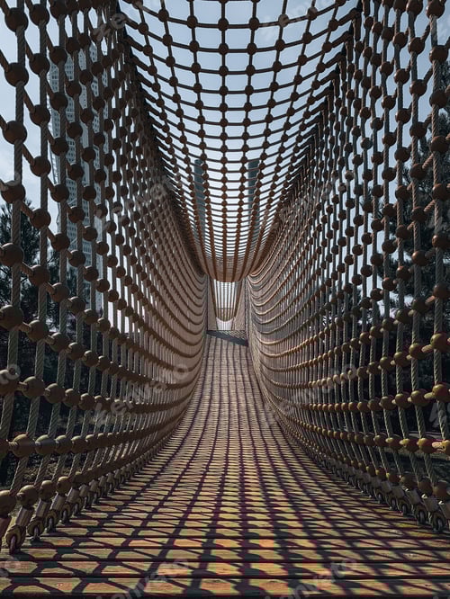 Preview: Rope bridge in the playground