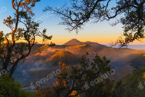 Preview: Nature landscape background in Java island, Indonesia