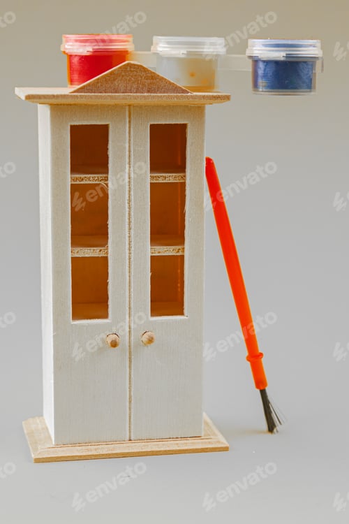 Preview: concept Furniture repair furniture restoring an old cabinet salon vintage advertising idea