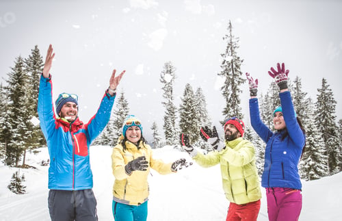 Preview: Skiers on winter holiday
