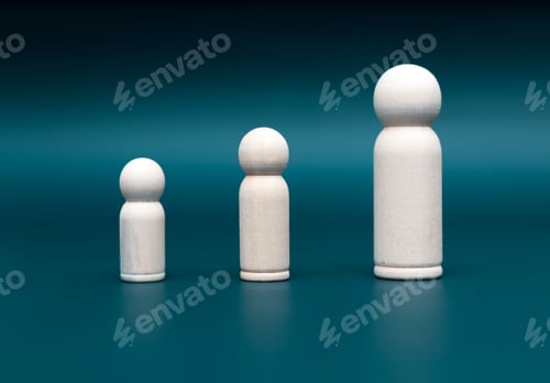 Preview: Career growth. Leadership and teamwork idea concept.