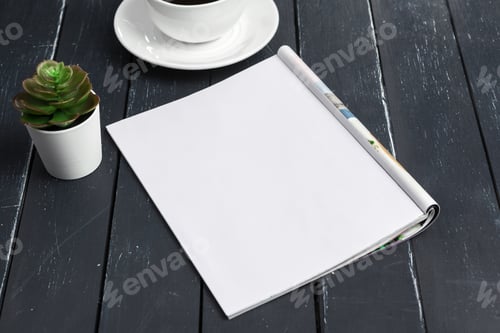 Preview: Mock-up magazine or catalog. Blank page
