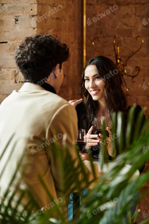 Preview: A beautiful couple enjoys each others company while celebrating love in an intimate setting.