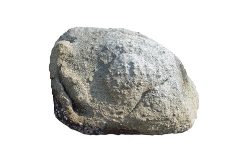 Preview: rock isolated on white background.