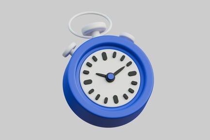 Aperçu: Chronomètre rond bleu