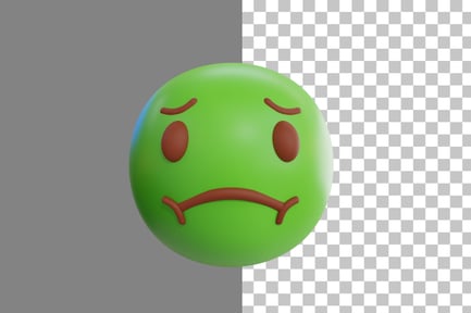 Preview: Nauseous Emoji 3D Icon