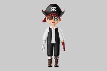 Preview: Cartoon pirate character