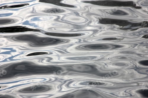 Abstract Water Surface Reflections in Shades of Grey