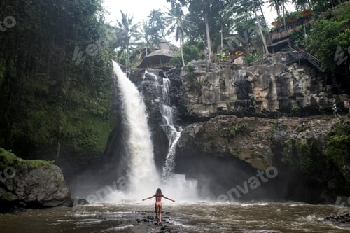 Preview: Pretty girl at Tegenungan Waterfall, Bali