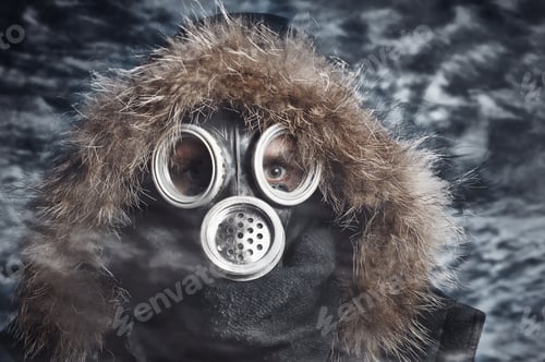 Preview: Man In Respirator Oudoor