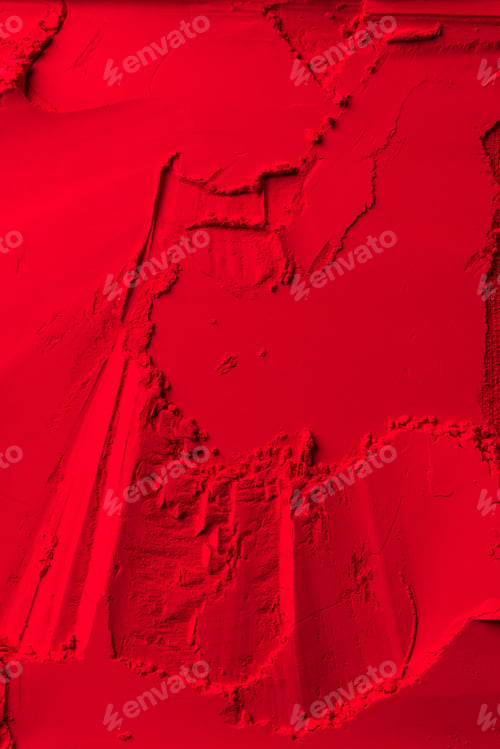 Preview: top view of red powder background