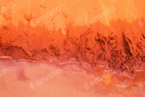 Preview: Abstract Orange Landscape. Striking Texture and Color Palette for Creative Visuals and Designs
