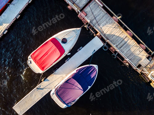 Preview: two cruise boats in the dock in the sea
