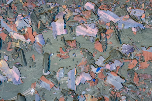 Preview: Destroyed Texture- Old Acrylic Paint. Crackle Surface- Abstract Pattern