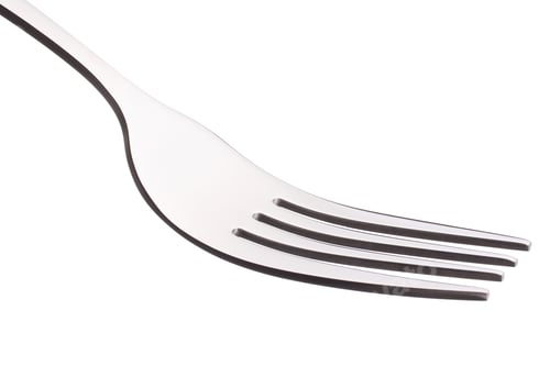 Preview: Fork isolated on white background cutout