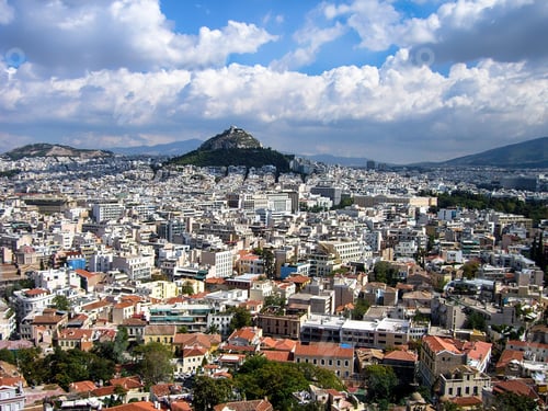 Preview: Cityscape of Athens, Greece. Travel, vacation, city view, sky, tourism.