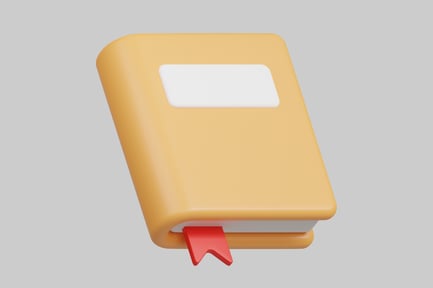 Preview: Yellow Book Adorned with Red Ribbon