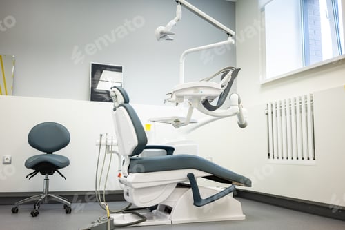 Preview: dental office. The interior of a modern medical office in bright colors