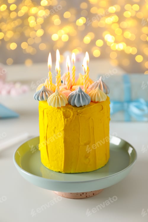 Preview: Concept of Happy Birthday, holiday Birthday cake
