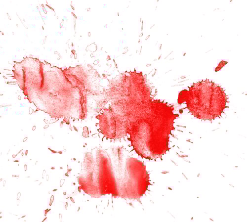 Preview: Watercolor splashes on the white.