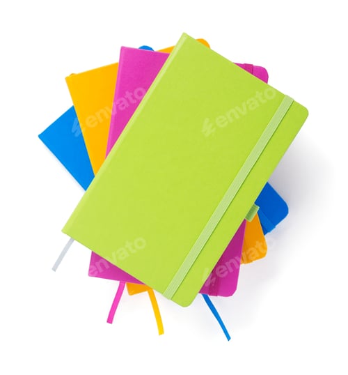 Preview: notebook at white background