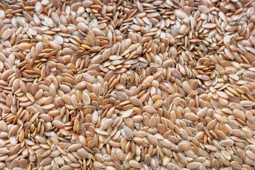 Preview: Close up photo of linseed, selective focus.