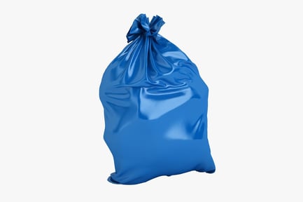 Preview: Tied Blue Garbage Bag
